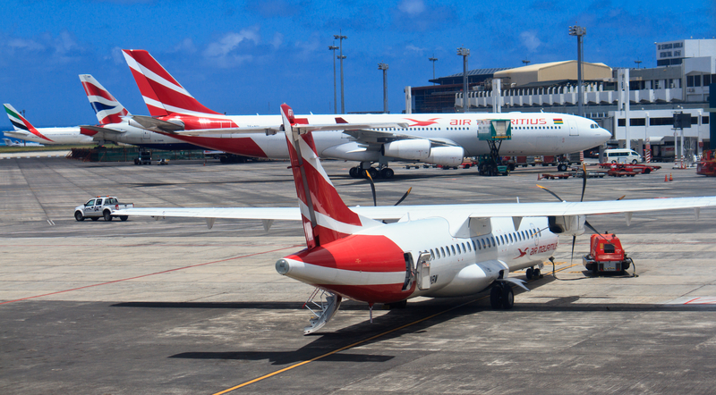 MRU Airport is the main hub of the national carrier Air Mauritius.